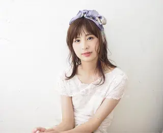 セミロング ヘアアレンジ Utata  literie所属・🌷小野田 睦🌷のヘアスタイル