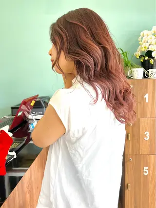 ロング ヘアークルーズ ピースのヘアスタイル