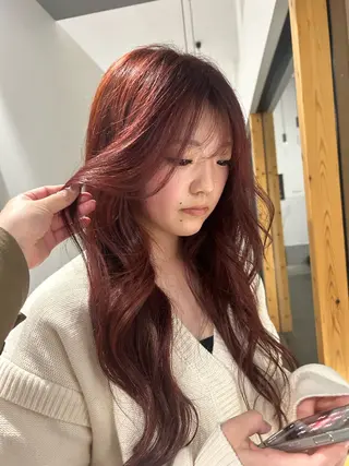 ロング カラー 船坂 詩乃のヘアスタイル