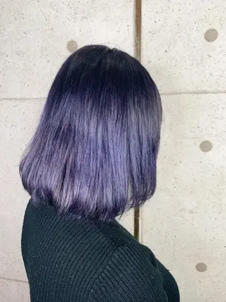 ミディアム カラー 福森 みずきのヘアスタイル