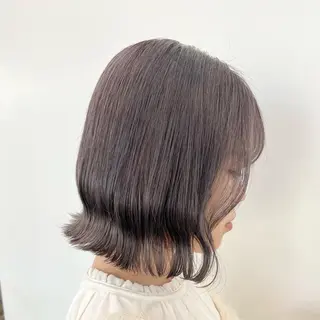 ミディアム カラー 🌼動き×透明感🩵 ハイトーン/ナナのヘアスタイル