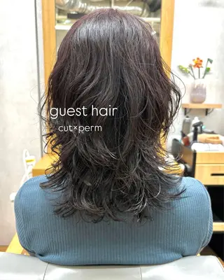 パーマ ボブ/ミディアム 親しみやすさ/さくらのヘアスタイル