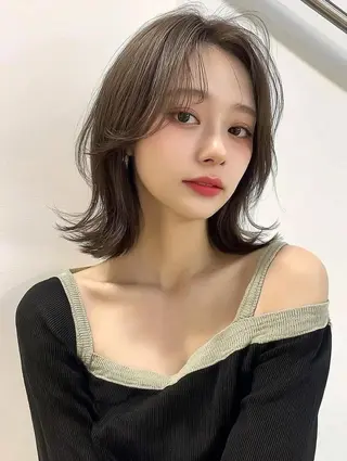 ミディアム カラー レイヤーカット✨ 福井雄登のヘアスタイル