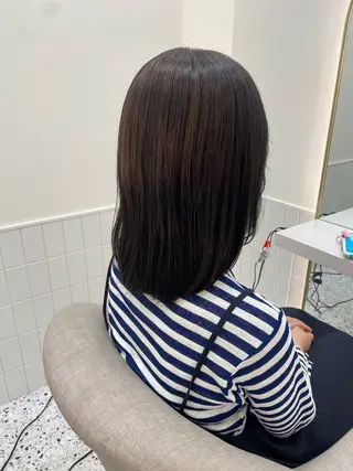 ミディアム 新田 妃那のヘアスタイル