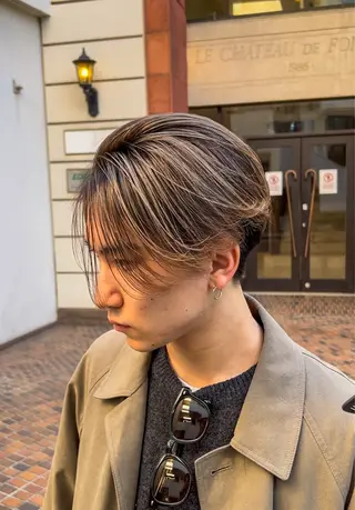 ショート カラー メンズ 海外デザイン🇺🇸 石渡諒太のヘアスタイル