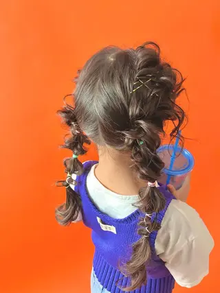 ロング ヘアアレンジ キッズ Takagi Nanamiのヘアスタイル