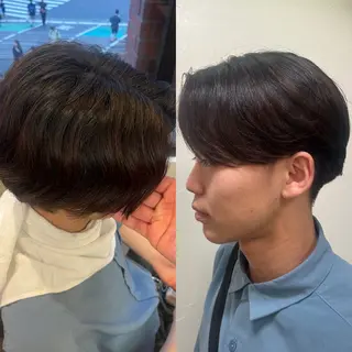 ショート パーマ メンズ 韓国風メンズ/毛流れ ヘアなら須田龍世のヘアスタイル