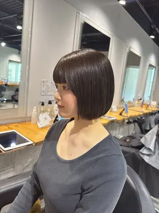 ショート カラー NANAMI🩵 大人可愛い韓国ヘアのヘアスタイル