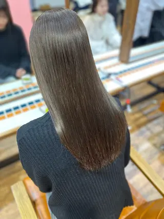 ロング カラー 透明感/ブリーチ/ 髪質改善💛miuのヘアスタイル