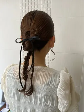 ヘアアレンジ ❁ヘアメ❁ YUMI ❁ゆみ❁横浜桜木町のヘアスタイル