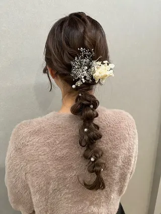 ロング ヘアアレンジ cond.hair salon所属・topstylist ユヒャンのヘアスタイル