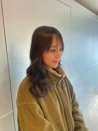 ミディアム 🕊️小顔カット 暖色系🍒/偉楓のヘアスタイル