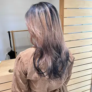 セミロング カラー RUBEUS【ルベウス】所属・✨艶々カラー🎨 杉本賢人のヘアスタイル