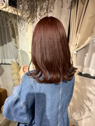 セミロング カラー 山本 彩美香のヘアスタイル