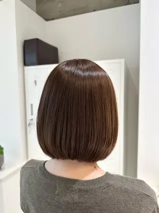 ミディアム カラー Annie 吉田 裕美のヘアスタイル