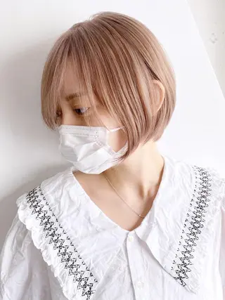 ショート カラー ヘアアレンジ パーマ ITbyALBUM 藤沢店のヘアスタイル