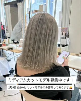 ミディアム Flulu by avance. cross所属・艶感カラー🫧‪三浦 衣織のヘアスタイル