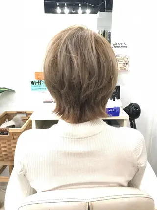 ショート ヘアアレンジ GLOSS 心斎橋 山上のヘアスタイル