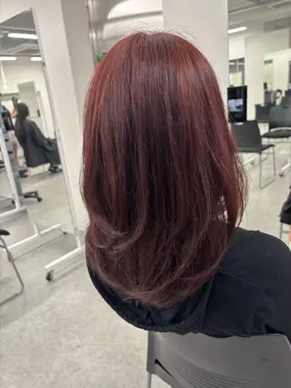 ロング カラー 曲がる縮毛矯正✨️ パーマ🌀 晃哉‎のヘアスタイル