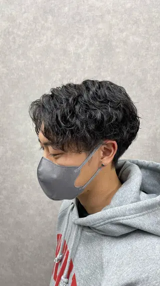 パーマ メンズ GO TODAYシェアサロン大名店所属・濵武 尚人のヘアスタイル