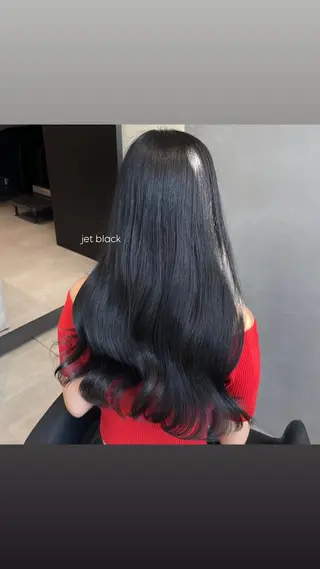 カラー Off-White 大阪所属・offwhite Nano🪩🧡のヘアスタイル