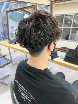 ショート パーマ メンズ メンズパーマ メンズ特化ryoのヘアスタイル