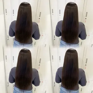 セミロング 🦋REISA🦋 エクステ×ハイトーンのヘアスタイル