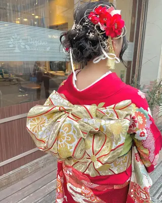 ミディアム カラー パーマ ヘアアレンジ メンズ キッズ ネイル マツエク・マツパ 🫧垢抜けヘア🫧 SHIORIのヘアスタイル