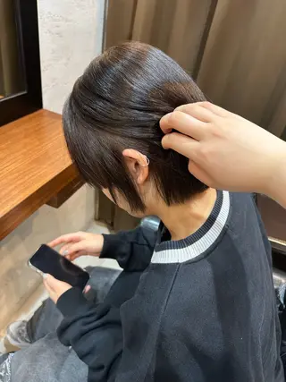 ミディアム カラー ORANGE POP 検見川浜店所属・渡辺 りずのヘアスタイル