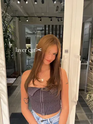 ロング GLAD所属・ナガヤマ ミユのヘアスタイル