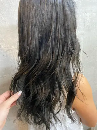 ロング カラー メンズカット 鈴木ルナのヘアスタイル