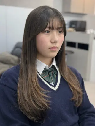 ロング ✨韓国ヘア✨ レイヤー✂️鎌倉楓麻のヘアスタイル