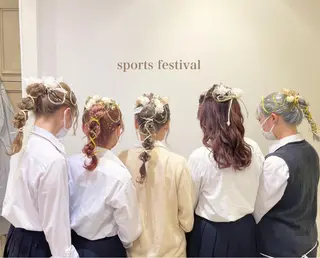 ロング ヘアアレンジ エクステ/ハイトーン 🐏☁️miminaのヘアスタイル