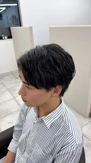 ショート パーマ メンズ 🏆メンズヘア特化 🥇代表りんぺーのヘアスタイル