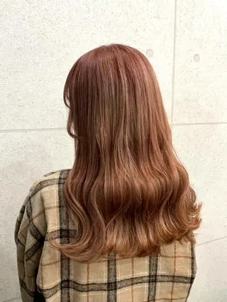 ロング カラー レイヤー ハイトーン 暖色⭐︎KANAKOのヘアスタイル