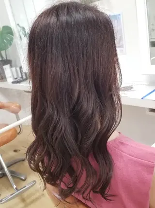 ロング 平野 杏奈のヘアスタイル