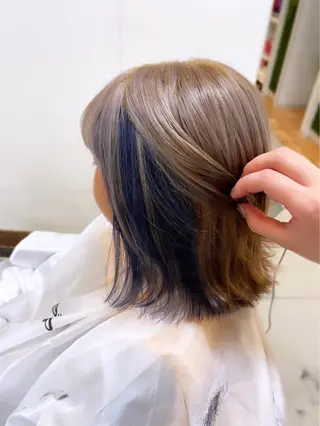 ミディアム カラー SOYON なんば店所属・水島 真彩のヘアスタイル