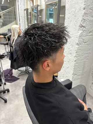 パーマ メンズ 笹江 瑞穂のヘアスタイル