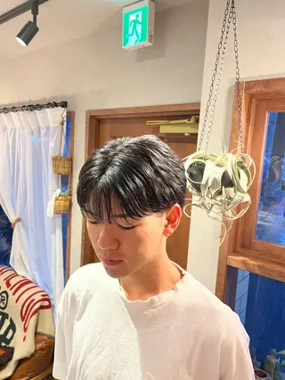 ショート メンズ Lamp所属・🌀メンズパーマ🌀 🐏丸山祐宇🐏のヘアスタイル