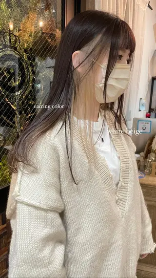 ロング カラー レイヤー/顔周り /AKARIのヘアスタイル