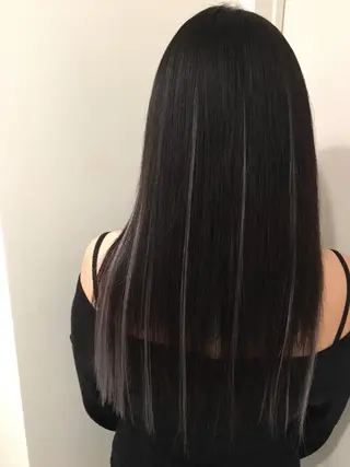 ロング カラー 🌈評価No.1🌈 艶髪カラー❌エクステのヘアスタイル