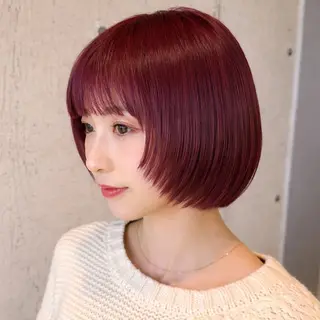 ミディアム カラー ヘアアレンジ 美髪・レイヤー ボブ・リクト💥のヘアスタイル