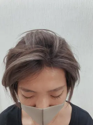 ショート カラー 🌿nudeカラー/ レイヤー/藤原🌿のヘアスタイル