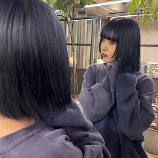 ミディアム カラー 森田遥奈/透明感カラ ー/似合わせカットのヘアスタイル