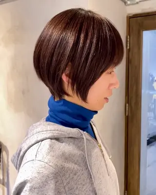 ショート とびまつ /ショート/脱白髪染のヘアスタイル