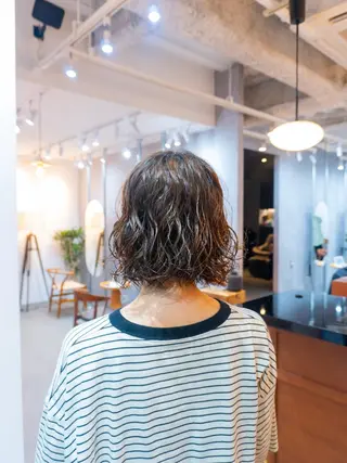 ショート パーマ benji_名駅店所属・原颯希/ ボブ/ショートのヘアスタイル