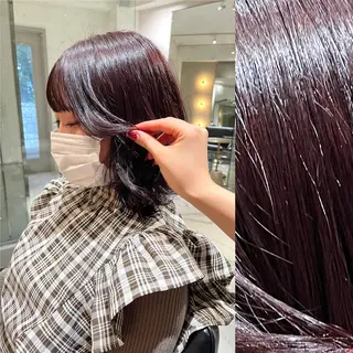 ミディアム カラー ヘアアレンジ stylist ◎RUKI.のヘアスタイル