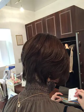 ショート 所渉/韓国レイヤー /ウルフカットのヘアスタイル