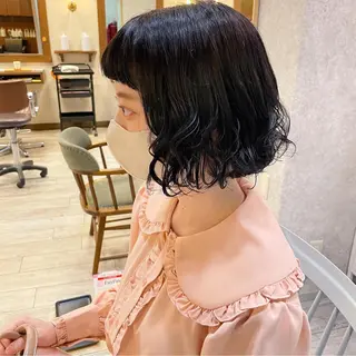 ミディアム カラー 高橋 みく/ minim 暖色のヘアスタイル