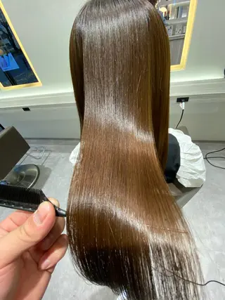 ロング ムトウセイマ/艶髪 /艶ケアWブリーチのヘアスタイル